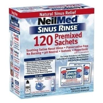 NeilMed Sinus 120 Premixed Sachets - 120 Sachets