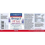 Lamberts Berry Bursts Omega 3 For Kids - 60 Caps - RightNutri - Supplements