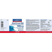 Lamberts Cod Liver Oil 1000mg - 180 Caps - RightNutri - Supplements