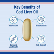 Lamberts Cod Liver Oil 1000mg - 180 Caps - RightNutri - Supplements