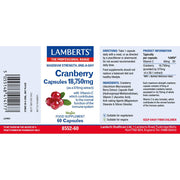 Lamberts Cranberry 18750mg - 60 Caps - RightNutri - Supplements