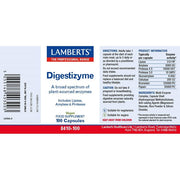Lamberts Digestizyme (Plant - Sourced Enzymes) - 100 Caps - RightNutri - Supplements
