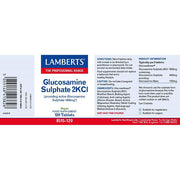 Lamberts Glucosamine Sulphate 700mg - 120 Tabs - RightNutri - Supplements