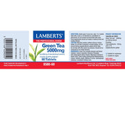 Lamberts Green Tea 5000mg - 60 Tabs - RightNutri - Supplements