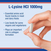 Lamberts L - Lysine 1000mg - 120 Tabs - RightNutri - Supplements