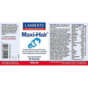 Lamberts Maxi - Hair - 60 Tabs - RightNutri - Supplements
