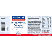 Lamberts Mega Mineral Complex - 90 Tabs - RightNutri - Supplements