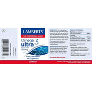 Lamberts Omega 3 Ultra Pure Fish Oil 1300mg - 60 Caps - RightNutri - Supplements