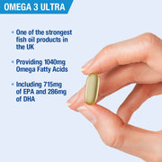 Lamberts Omega 3 Ultra Pure Fish Oil 1300mg - 60 Caps - RightNutri - Supplements