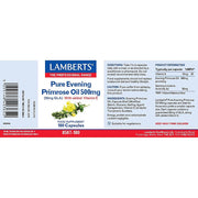 Lamberts Pure Evening Primrose Oil 500mg - 180 Caps - RightNutri - Supplements