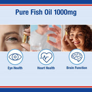 Lamberts Pure Fish Oil 1100mg (providing 700mg Omega - 3) - 60 caps - RightNutri - Supplements