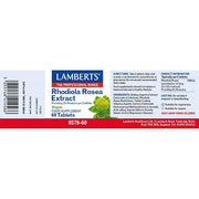 Lamberts Rhodiola Rosea Extract - 60 Tabs - RightNutri - Supplements