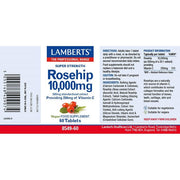 Lamberts Super Strength Rosehip 10,000mg - 60 tabs - RightNutri - Supplements