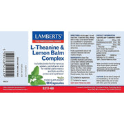 Lamberts Theanine & Lemon Balm Complex - 60 Tabs - RightNutri - Supplements