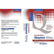 Lamberts Ubiquinol 100mg - 60 Caps - RightNutri - Supplements