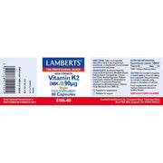 Lamberts Vitamin K2 90µg - 60 Caps - RightNutri - Supplements