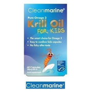 CleanMarine Krill Oil 200mg For Kids - 60 Gel Caps - RightNutri-Supplements