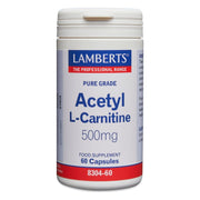 Lamberts Acetyl L-Carnitine (Alcar) 500mg - 60 Caps - RightNutri-Supplements