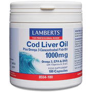 Lamberts Cod Liver Oil 1000mg - 180 Caps - RightNutri-Supplements