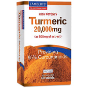 Lamberts High Potency Turmeric 20,000mg - Pack of 60 - RightNutri-Supplements
