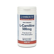 Lamberts L-Carnitine 500mg - 60 caps - RightNutri-Supplements