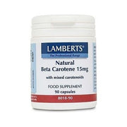 Lamberts Natural Beta Carotene 15mg with mixed Carotenoids - 90 caps - RightNutri-Supplements