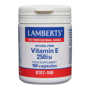 Lamberts Natural Vitamin E 250 I.U. - 100 Caps - RightNutri-Supplements