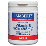 Lamberts Natural Vitamin E 400 I.U. - 60 Caps - RightNutri-Supplements