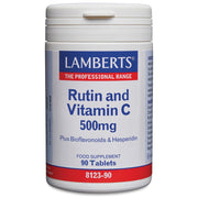 Lamberts Rutin & Vitamin C 500mg + Bioflavonoids - 90 Tabs - RightNutri-Supplements