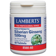 Lamberts Siberian Ginseng 1500mg - 60 Tabs - RightNutri-Supplements