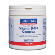 Lamberts Vitamin B-100 Complex - 200 Tabs - RightNutri-Supplements
