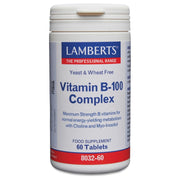 Lamberts Vitamin B-100 Complex - 60 Tabs - RightNutri-Supplements