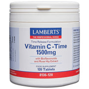Lamberts Vitamin C Time Release 1500mg - 120 Tabs - RightNutri-Supplements