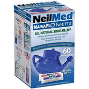 NeilMed Nasaflo (includes 60 premixed Sachets) - 1 pot + 60 sachets - RightNutri-Supplements