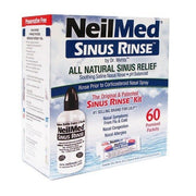 NeilMed Sinus Rinse Kit (includes 60 premixed Sachets) - 1 bottle + 60 Sachets - RightNutri-Supplements