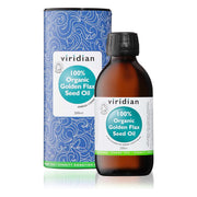 Viridian 100% Organic Golden Flaxseed Oil - 200ml - RightNutri-Supplements