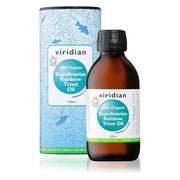 Viridian 100% Organic Scandinavian Rainbow Trout Oil - 200ml's - RightNutri-Supplements