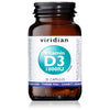 Viridian D3 (Vegan) 1000iu - Double Pack - 60 Veg Caps - RightNutri-Supplements