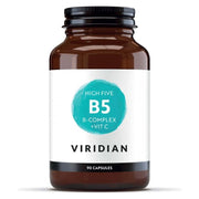 Viridian HIGH FIVE B-Complex with Magnesium Ascorbate (+ Vitamin C) - 90 Veg Caps - RightNutri-Supplements