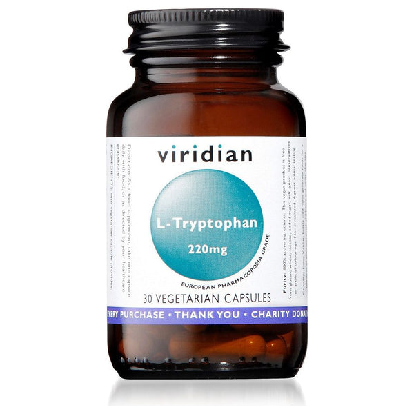 Viridian L-Tryptophan 220mg - 30 Veg Caps – -Supplements - View #5