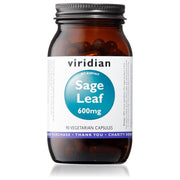 Viridian Sage Leaf Extract 600mg Veg Caps - 90's - RightNutri-Supplements