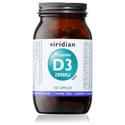 Viridian Vitamin D3 (Vegan) 2000iu Veg Caps - 150's - RightNutri-Supplements
