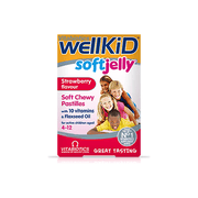 Vitabiotics Wellkid Soft Jelly Strawberry Flavour - Double Pack - 60 pastilles - RightNutri-Supplements